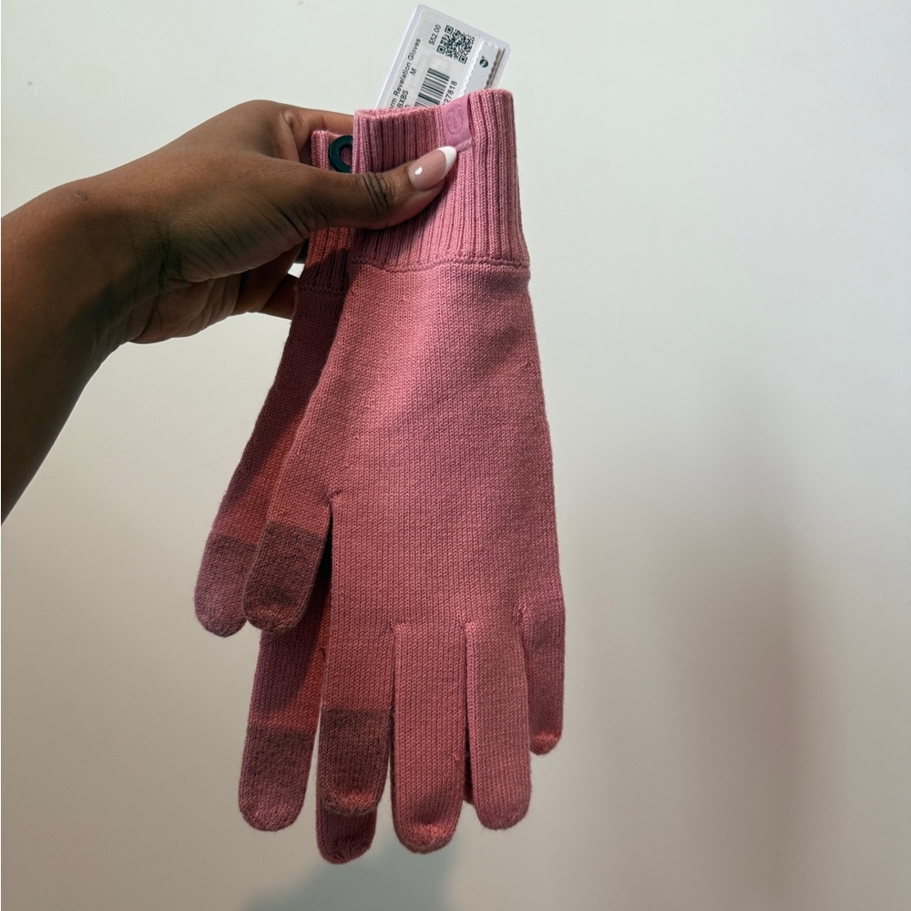 Lululemon Pink Knit Women's Gloves